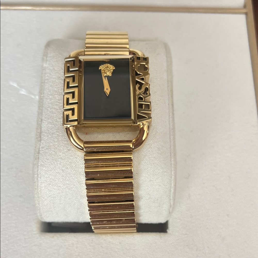 Versace Gold and Black Timepiece - Picture 2 of 3